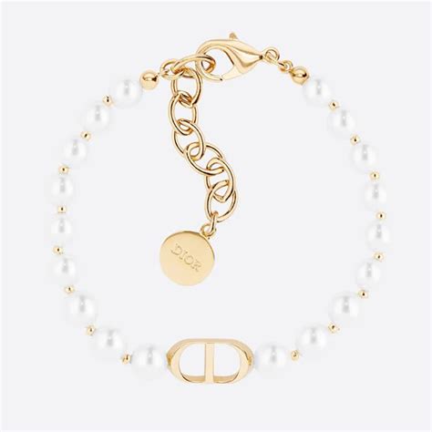 dior armband gold mit perle